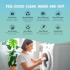QLEAN Laundry Detergent Sheets – Travel-Friendly, HE & Standard Washer Safe, Liquidless Laundry Soaps, Quick-Dissolving Formula, Skin-Friendly (120 Loads, Sweet Summer Love)