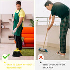 12 Pcs Heavy Duty 53 Inch Commercial Angle Brooms for Sweeping Indoor Outdoor - Black Broom with Long Handle for Garage, Courtyard, Patio, Lobby, Mall, Market, Shop, Sidewalk, Floor (Yellow)