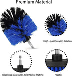 8 PackDrill Brush Attachment Set, 1/4in Power Scrubber Brush + Extend Long Rod, Brush Drill Attachment, Power Cleaning Scrub Brush for Bathroom, Tub, Tile, Corner（Blue）