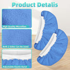 10 Pack Microfiber Cloth for Handheld Steam Shot, Steam Cleaner Accessories, Reusable Washable Steam Mop Pads Compatible with Most of Handheld Steam Shot/Cleaners （Blue）