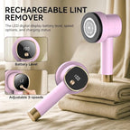 Fabric Shaver Lint Remover: Rechargeable Lint Shavers for Clothes with LED Display 3 Speeds and 6-Leaf Blades, Portable Electric Lint Shaver to Remove Fuzz Ball Pilling from Sweater Furniture