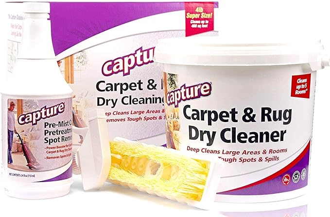 Capture Carpet Total Care Kit 400 Spot and Stain Remover (32 oz), Couch, Sofa Cleaner and Stain Remover - Bundle