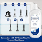 2 Packs Floor Cleaner Solution Compatible with Tineco Cleaning Solution Refill Natural Scented, Deep Clean Streaks & Residue Free for All Robotic Vacuum Mop Cleaner Solution for Hardwood Multi Surface