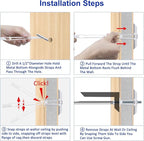 Drywall Anchor with Included Bolts for 1/4-20 Fastener Size, Wall Anchors Drywall Heavy Duty for TV Mounting, Hollow-Wall Anchors Screws Kit Holds Up to 270 Pounds Each in 1/2-in Drywall-22 Pack
