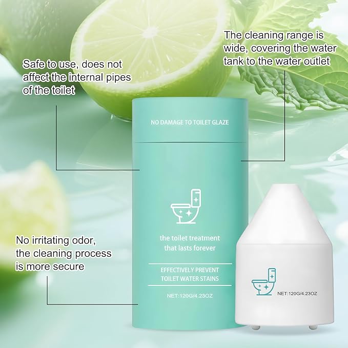 Krazy Clean Toilet Cleaner, Krazy Clean Pro 10 Years Toilet Bowl Cleaners, Crazy Cleans Toilets Bowl Cleaning, Long-Lasting Fresh Scent, Automatically Refreshes Toilet