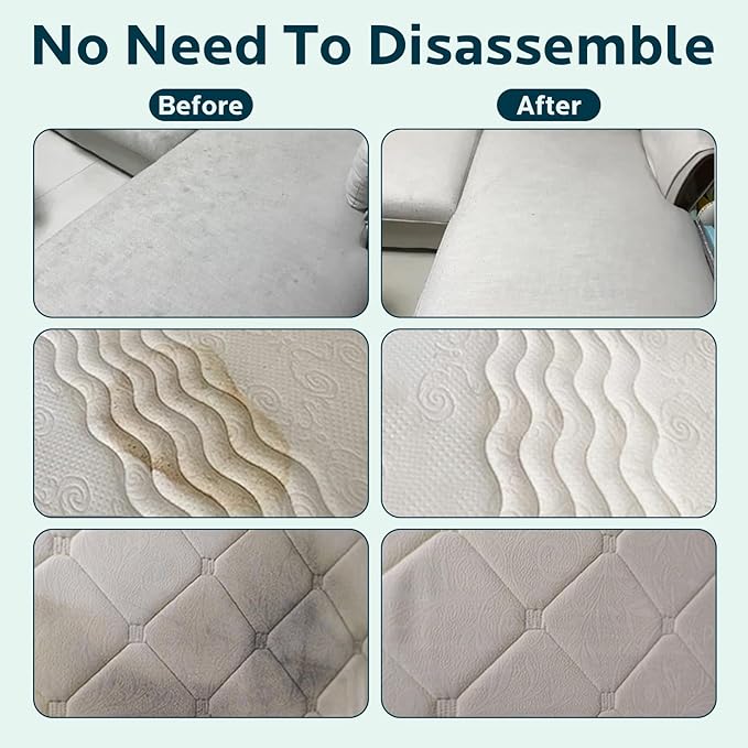 Upholstery Cleaner Foam: Carpet & Fabric Cleaning Spray for Furniture, Car Seats, Sofa - Effective Stain Remover for Indoor & Auto Upholstery