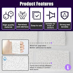 50 Pcs Drywall Anchor Repair Kit Solve Loose Wall Plugs Fast - Ideal for Curtain Rails, Towel Racks, Toilet Paper Holders and More Anchor Hole Patch (3.35 in x 2.36 in)