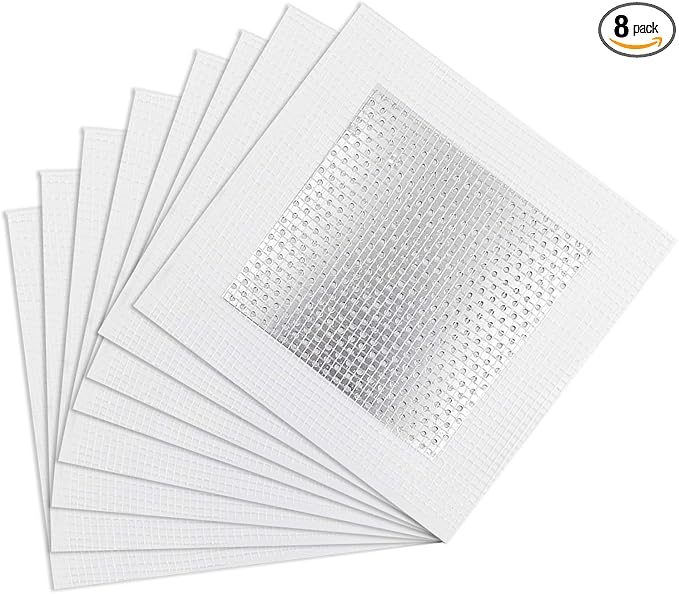 8pcs Drywall Repair Patch, 4" x 4" Drywall Patch Self Adhesive Aluminum Wall Repair Patch Kit