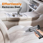 Compressed Air Duster, 30 Gear Stepless Speed, 70000 RPM Super Power Dust Blower, Max 300min Work, Rechargeable Cordless Clean Device for Computer, Keyboard, Car, Outdoor, House, Fan
