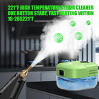 7-in-1 Handheld Steam Cleaner, 2200W High Pressure Steam Cleaner, 1.2L Portable Car Steam Cleaner for Home Kitchen, Bathroom, floor and Car Cleaning, 10s Fast Heating High Pressure Steam Cleaning