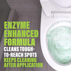 Green Gobbler 5-in-1 Foaming Toilet Bowl Cleaner + Pipe Build-up Remover, Enhanced Enzyme Formula, 2 Uses - Safe for Septic