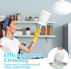 200 Pcs Disposable Dusters Refills Bulk Heavy Duty 180° Multi Surface Replacement Dusters for Cleaning Ceiling Fan with Microfibers Unscented (Bright Colors)