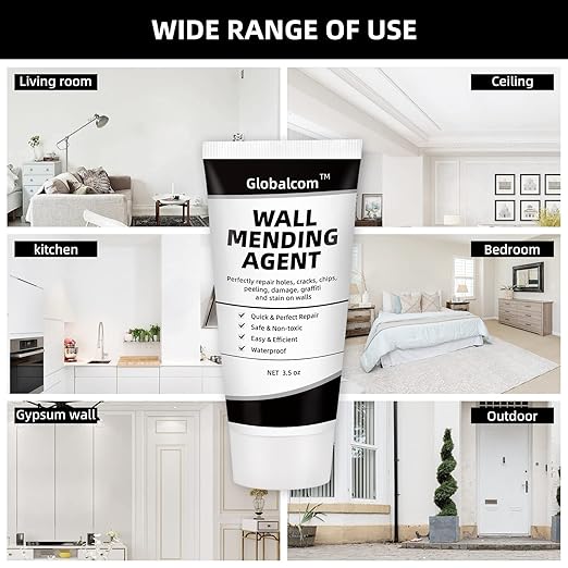 Drywall Repair Kit, Spackle Wall Repair Kit Drywall Putty for Filling Holes and Creak Damage Drywall Patch Nail Hole Filler for Walls Quick and Easy Solution