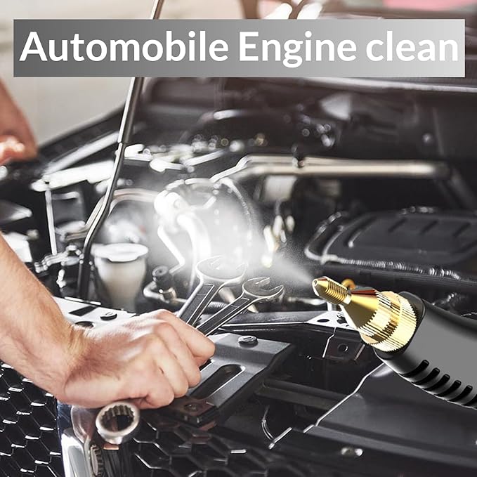 Handheld Steam Cleaner, Steam Shot Cleaner, 2500W High Heat Steamer for Bed Bugs, High Temperature Steamer for Car Detailing, Grout Steam Cleaner for Couch, Windows, Kitchen, Bathroom, Home