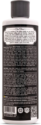 Chemical Guys Heavy Metal Polish Restorer and Protectant - Cleans, Restores, and Protects Chrome, Aluminum, Stainless Steel, and More, Safe for Cars, Trucks, Motorcycles, RVs, and Boats - 16 oz