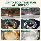 2 Pack Clean Up Kitchen Oil Stains Spray: Foam Cleaner Spray Cuts Through Baked-On Grease on Ovens Stove Tops Grills - Heavy Duty Kitchen Degreaser & Cleaner for Multi-Surface Cookware & Countertop