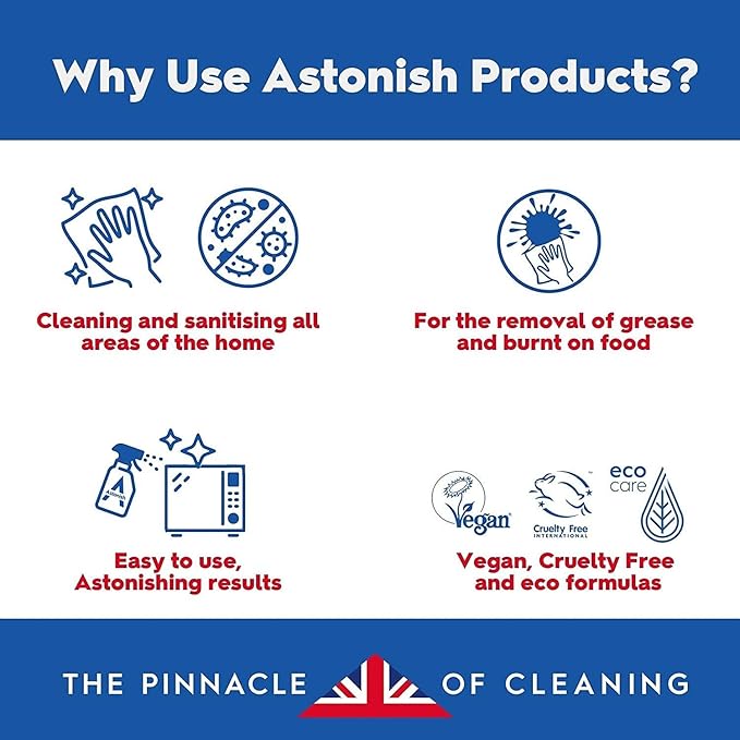 Descaling Foaming Powder | Tea & Coffee Mugs, Pots, Kettles & Stainless Steel | Dissolves Limescale & Eliminates Stains | Astonish Clean & Revive (Pack of 2)