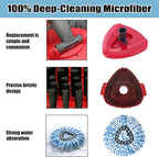4PCS Mop Head Replacement Compatiable with Ocedar with Fit for RinseClean 2-Tank System,Spin Mop Heads,Perfect for deep Cleaning Hard-to-Reach Hidden Corners in bathrooms,Living Rooms and More