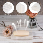 2 Pcs Soap Holder for Bathroom, Marble Soap Dish for Kitchen Countertop, Soap Tray Draining with Creative Wavy Design, Bar Soap Saver for Bath Tub, Sponges, Italian Natural Stone(Agiax)