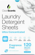 CleanScents Laundry Detergent Sheets (120 Sheets) (Fragrance Free)