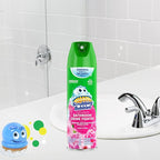 Scrubbing Bubbles Bathroom and Shower Cleaner Disinfectant Aerosol, Foaming Action Bathroom Grime Fighter, Floral Fusion Scent, 20oz