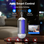 Bug Zapper Outdoor Rechargeable 2 in 1 Wireless Mosquito Killer Lamp 2500mAh Electric Trap Ideal Bug Zapper Indoor for Patio, Home, Backyard, Yard, Garden, Campsite (White)