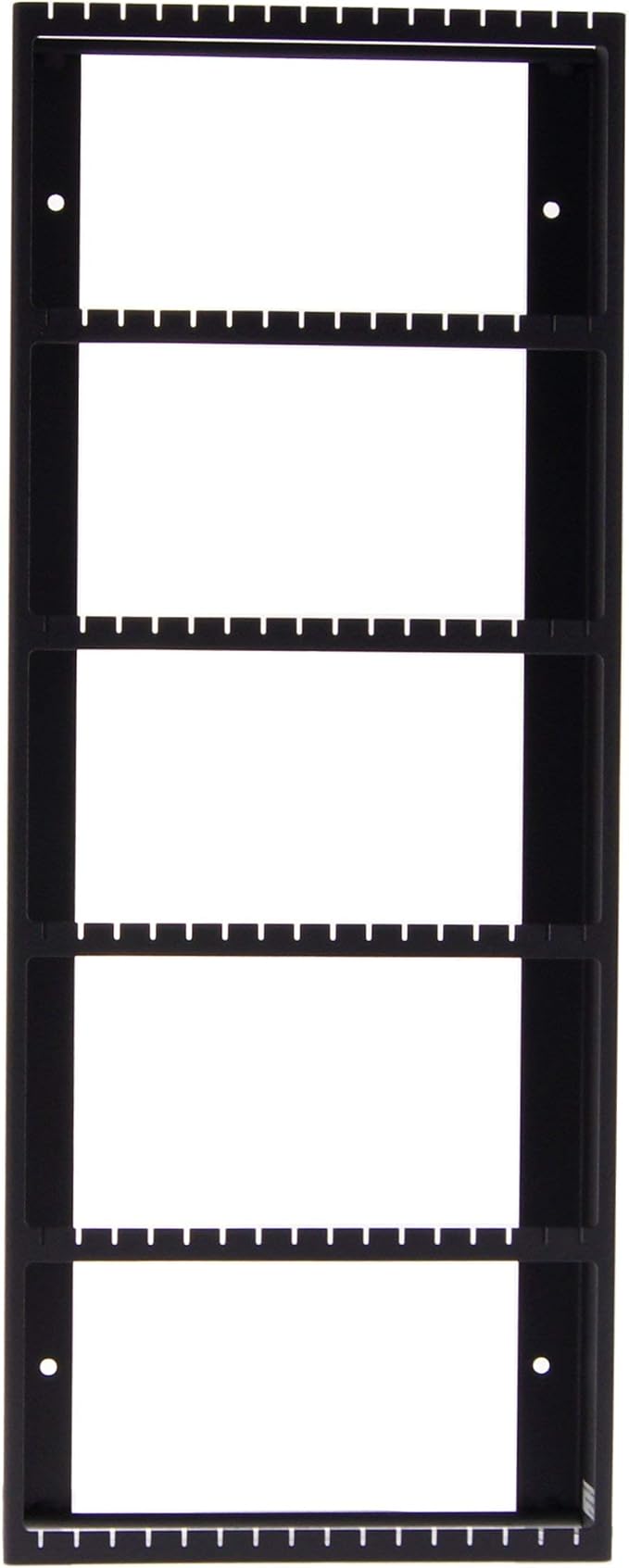 Angelynn's Wall Mounted Big Earring Holder Organizer Display for Women Long Post Stud Large Dangle Hoop Pierced Earrings, Hanging Closet Jewelry Storage Rack, Jennifer Black 9"x23"