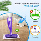 60 Count Wet Pads Refill for Swiffer Wet Jet Spray Mop - Wet Jet Pads,Made of high-end Cotton,5X Highly Absorbent, Suitable for All Floor Surfaces, Deep Cleaning of Stubborn Stains
