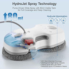 S7 Window Cleaning Robot, 5500Pa Suction, 3D Floating Chassis, HydroJet Water Spray 80ml Tank, Multiple Safety Systems, SLAM 4.0 Navigation, 8 x Cloths, All-in-One Storage Box