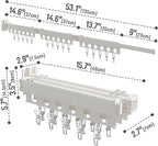 Clothes Drying Rack Foldable Wall Mounted Drying Rack 3 Fold White-Laundry Drying Rack Durable Clothing Racks for Hanging Clothes