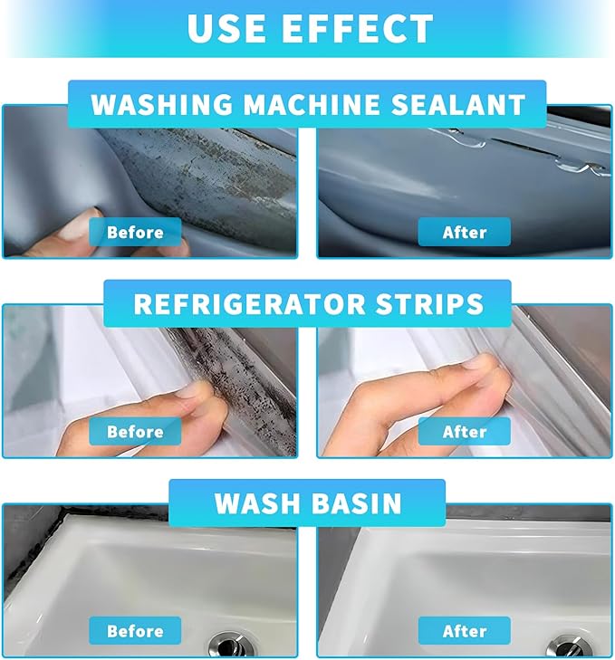 Mold Stain Remover Gel Kit - 14 FL Oz - 10 in 1 Premium Cleaning Set - Powerful Cleaner for Washing Machine, Tile, Shower, Kitchen Sink, Bathroom, Toilet - Cleaning Brushes, Cloth and Gloves
