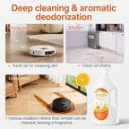 2.5L Floor Cleaning Solution Compatible with Roborock/Eufy/iRobot/Ecovacs/Dreame/Shark, Fragrance Deodorization, Deep Cleans for Multiple Hard Floors (2.5 Liter, 【Sweet Orange】)