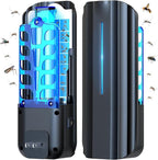 Fly Trap Indoor, Plug in Fruit Fly Traps for Indoors with 9w Night UV Light, Flying Insect Trap for Mosquito, Gnats, Moths, 10 Sticky Refills Catcher Bug Zapper Killer for House/Office