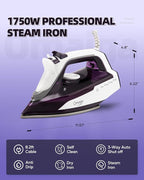 Home Steam Iron Bundle Set, Efficient Ironing, Suitable for All Kind of Garments