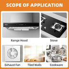 500ml Powerful Kitchen Degreaser Foam Spray – Multipurpose Grease Remover for Pots, Pans, Countertops & Appliances with 2-in-1 No-Rinse Dual Spray Nozzle (Lemon)