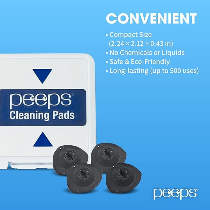 Peeps Carbon Klean Eyeglass Cleaner Replacement Pads, Efficient and Durable Carbon Microfiber Technology - Exclusively Used by NASA (1000 Uses)