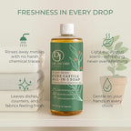 Dr. Jacobs Naturals Eucalyptus Castile All-in-One Cleaner and Soap - Plant-Based Formula for House Cleaning Floors and Appliances - Gentle on Skin and the Planet - 32 oz, 1 Pack