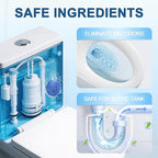Toilet Bowl Cleaners, Automatic Toilet Bowl Cleaner Tablets Blue Gel Powerful Clean, Septic Safe Toilet Tank Cleaner, Bathroom Deodorizer & Prevent Stain, Fresh Scent-10 PACKS