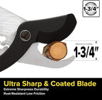 Jameson Heavy-Duty 32″ Geared Bypass Lopper | 1-3/4″ Cutting Capacity | Compound Lever & Gear Technology | Aluminum Frame | Non-Stick Blade