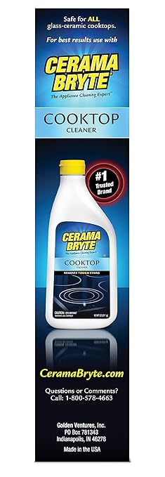 (2 Pack) Cerama Bryte Ceramic Cooktop Cleaning Pads, Total 20 Pads