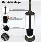 Matte BlackToilet Bowl Brush with Holder, Durable Bathroom Cleaning Tool, Modern Design for Easy Toilet Maintenance, Bathroom Cleaner Brush for Efficient Cleaning and Hygiene