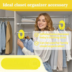 Sukh Baby Closet Dividers 30pcs - Plastic Clothes Organizer Shelf Tags Labels for Clothing Rack Wardrobe Store Warehouse Nursery Must Haves Boutique Supplies Sturdy Durable Flexible No Burrs (Yellow)