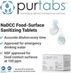 334mg Sanitizer Tablets, NSF D2 Certified, Food Safe, 99.9% Virus & Bacteria Kill, Hypochlorous Acid (HOCl), Cleans, Deodorizes & Disinfects