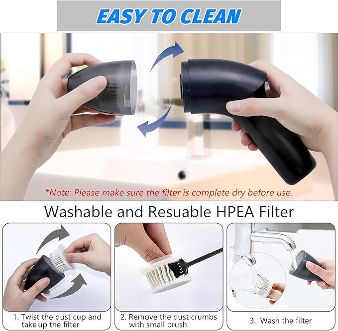 4.3Kpa Keyboard Vacuum Cleaner Mini：Handheld Computer Vacuum Cordless for Car Laptop Sewing Machine Portable Keyboard Vac USB Desk Crumbs Dust Cleaners