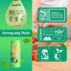 Compostable Trash Bags 21 gallon,20 Count,Extra Thick 1.28 Mills,Fits13-25 gallon trash can, Extra Strong and thick,Compostable Lawn & Leaf Yard Waste bags,ASTM D6400,Bpi Certified