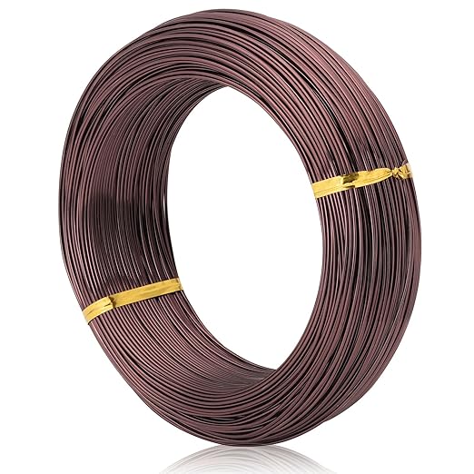 Bronze-1.0mm/18gauge -Anodized Aluminum Bonsai Training Wire 250g Large Roll,Many Size to Choose,KSVZS Bendable Metal Wire for Crafts,Sculpting,Armature and Daily Use,Necessities for Family