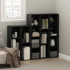 Furinno Luder 5-Cube Reversible Open Shelf, Blackwood