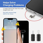 Phone Cleaning Kit for iPhone Cleaner,12 in 1 Port Cleaner Repair & Restore Tool for AirPod iPhone 16 15 14 Pro Max iPad Samsung etc,Phone Cleaning kit for Lightning and USB C Charging Port, Cables