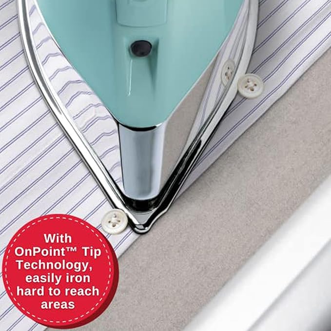 SINGER SteamCraft Plus Digital Display Iron, Five Fabric Settings, OnPoint Tip for Easy Ironing, 1750W, Vertical Steam, 300ml Tank, Stainless Steel Soleplate, Auto Shut Off after 30 Minutes