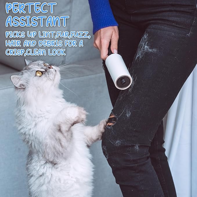 Hushee 40 Pcs Bulk Mini Lint Roller for Pet Hair and Clothes Lint Roller Travel Size Removers Sticky Removing Tool for Travel, Gift Bags, Furniture, Car Seat